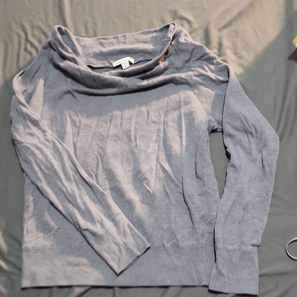 James Perse Light Gray Cowl Neck Sweater